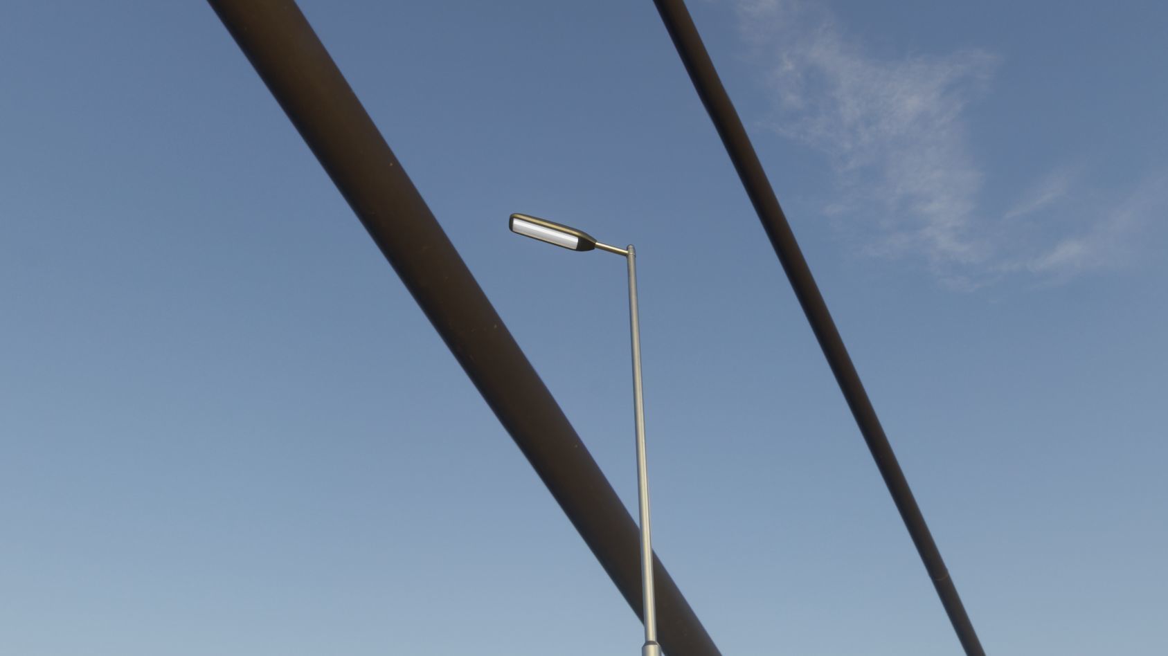 Street Light 11 version 6 5m with pole 2 Low-poly 3D model_80