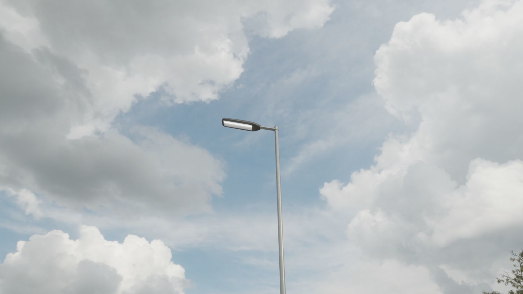 Street Light 11 version 6 5m with pole 2 Low-poly 3D model_81