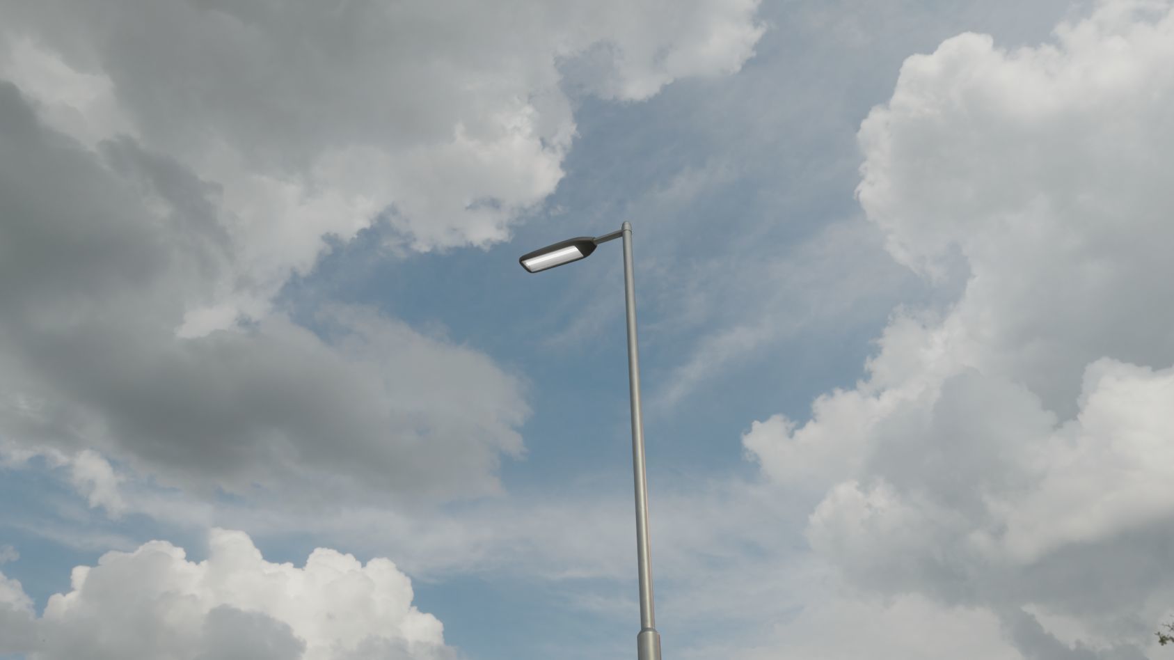 Street Light 11 version 6 5m with pole 2 Low-poly 3D model_51
