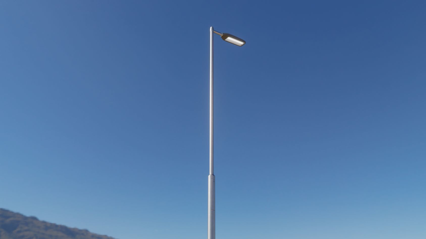 Street Light 11 version 6 5m with pole 2 Low-poly 3D model_30