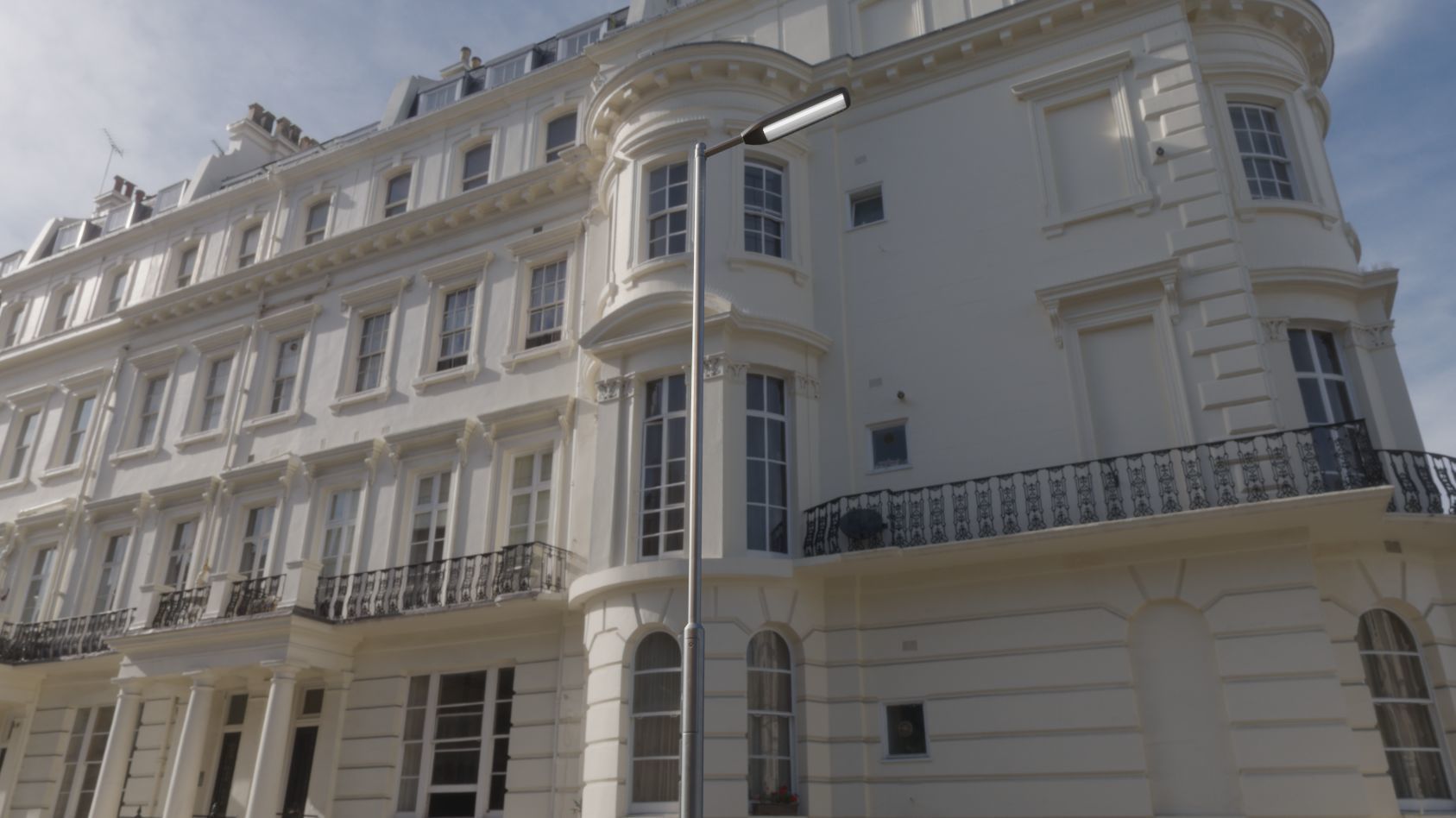 Street Light 11 version 6 5m with pole 2 Low-poly 3D model_2