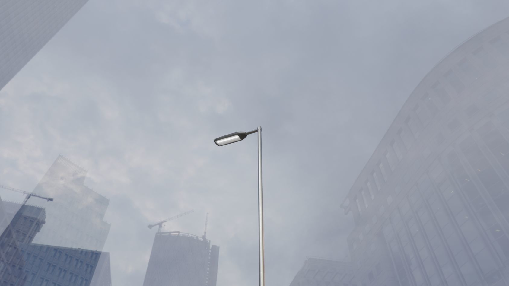 Street Light 11 version 6 5m with pole 2 Low-poly 3D model_84