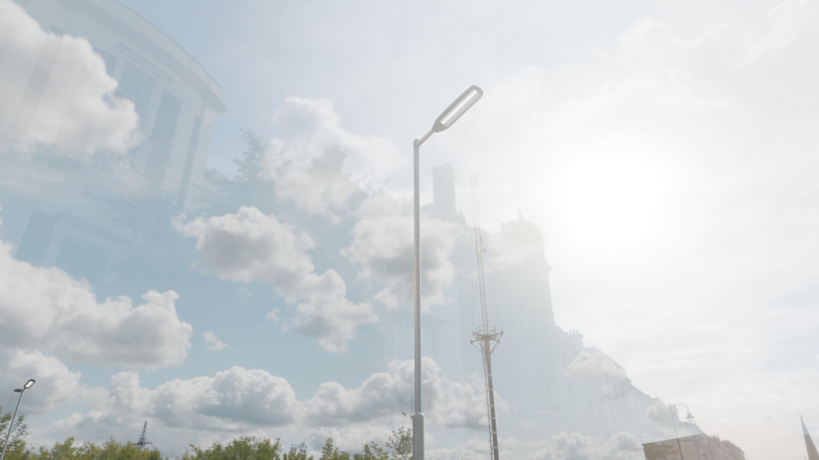 Street Light 11 version 6 5m with pole 2 Low-poly 3D model_70