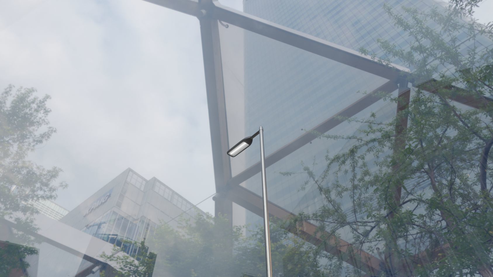 Street Light 11 version 6 5m with pole 2 Low-poly 3D model_53