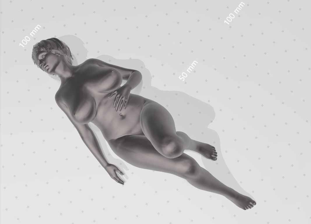 Liegende Figur gela 10-19 by stc45 3D print model_1