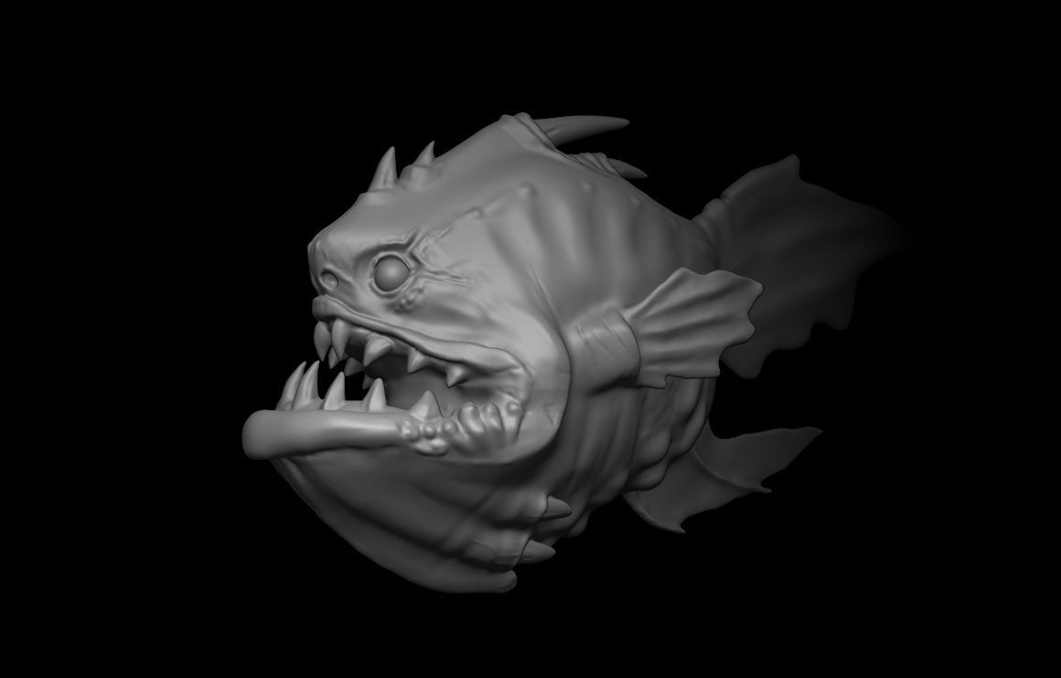 Angler Fish 3D print model_4