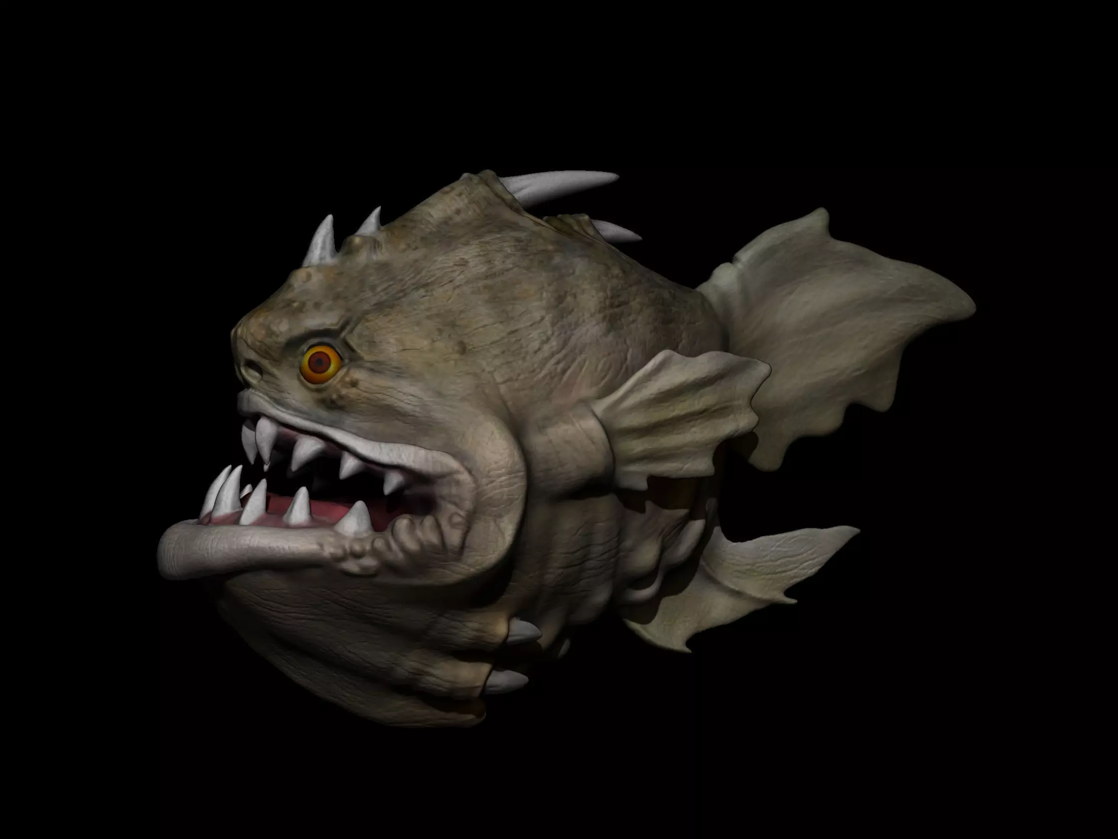 Angler Fish 3D print model_0