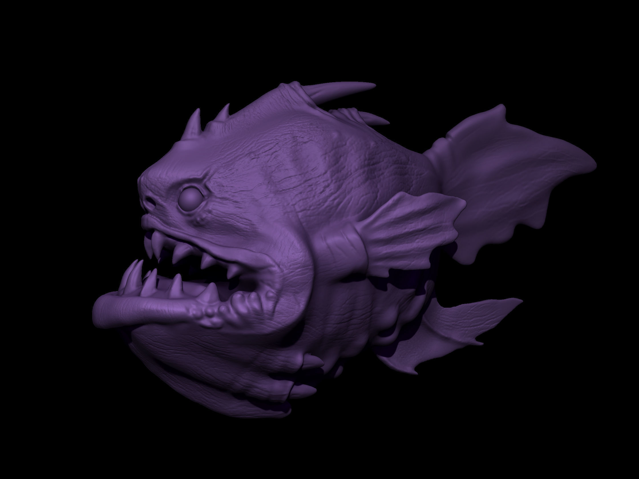 Angler Fish 3D print model_1
