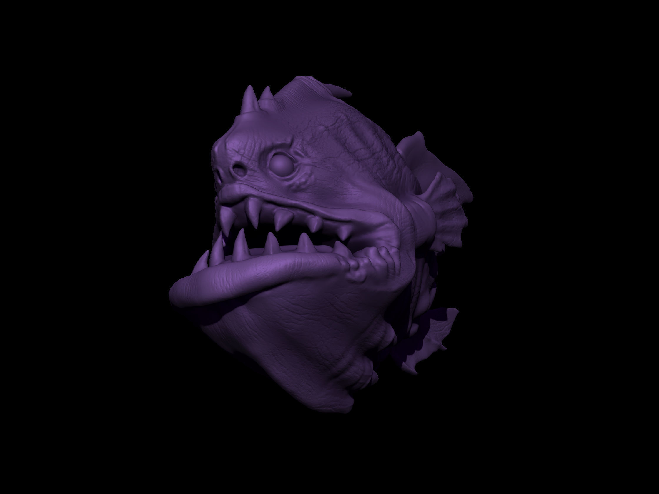 Angler Fish 3D print model_3