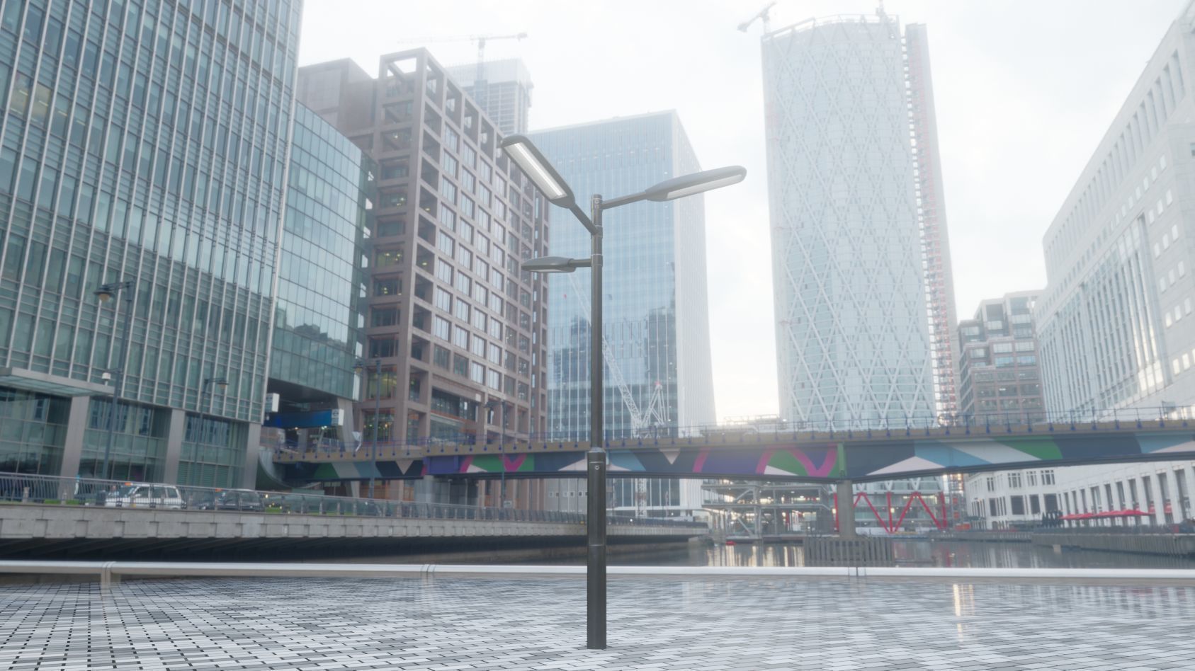 Street Light 11 version 5 3m with pole 3 Low-poly 3D model_98