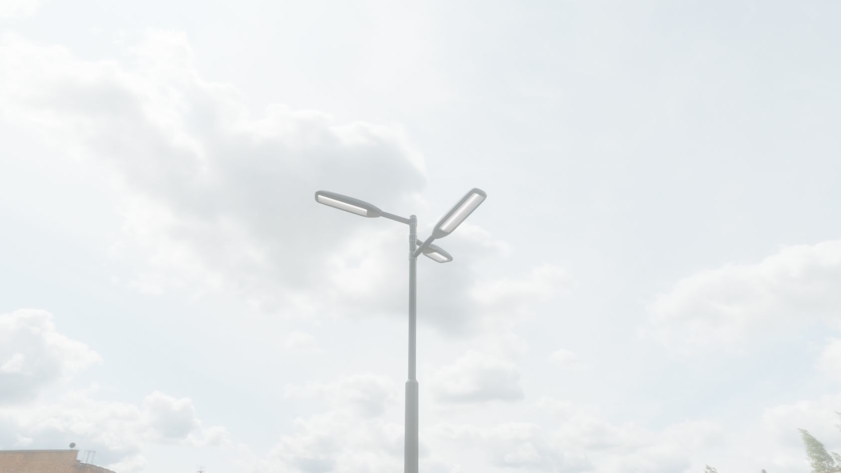 Street Light 11 version 5 3m with pole 3 Low-poly 3D model_13