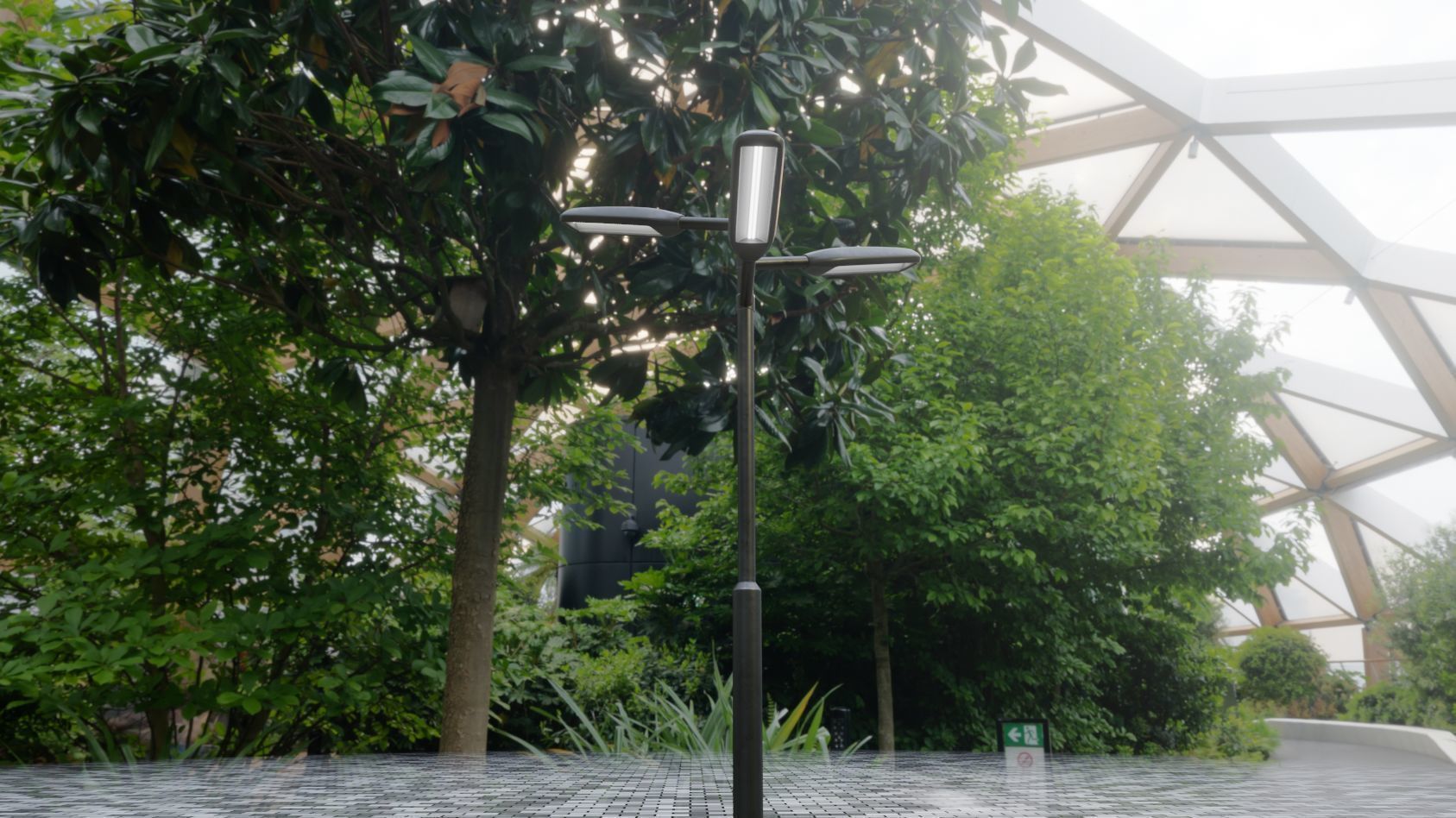 Street Light 11 version 5 3m with pole 3 Low-poly 3D model_82