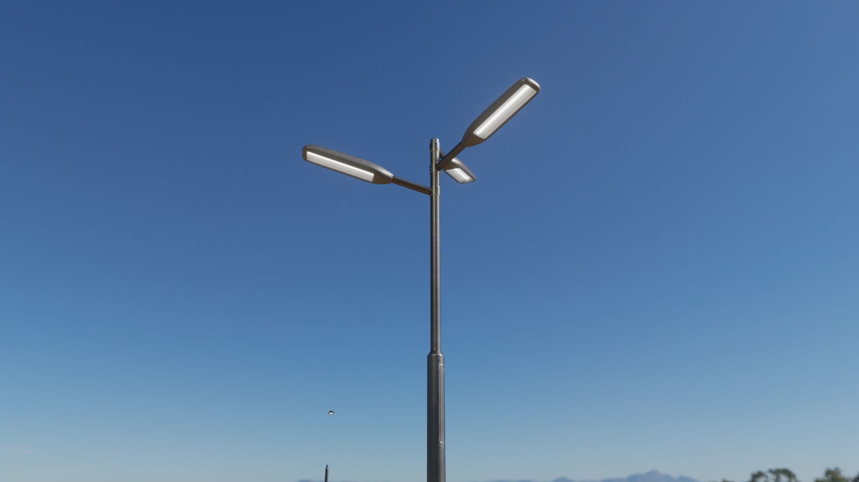 Street Light 11 version 5 3m with pole 3 Low-poly 3D model_26