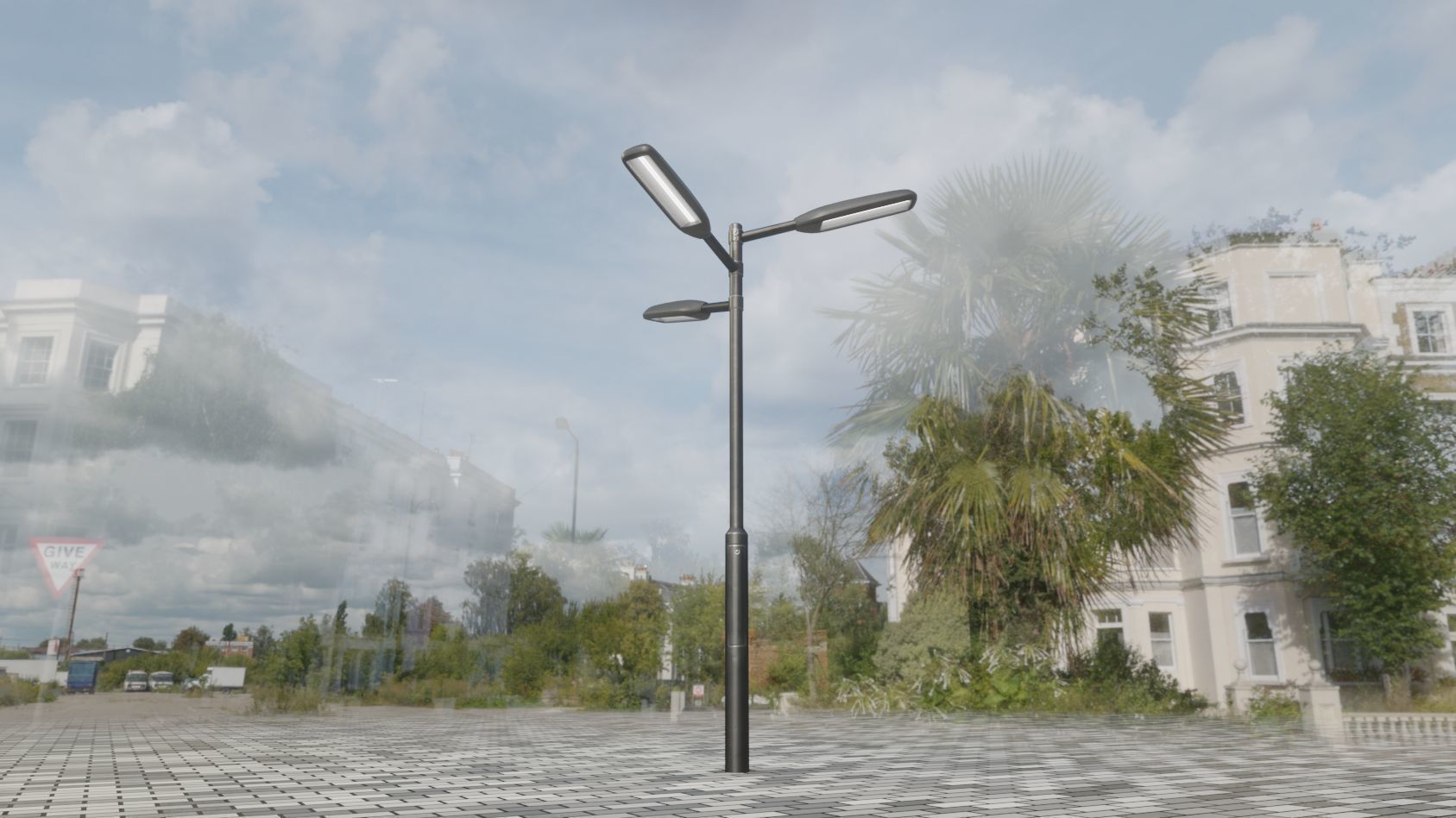 Street Light 11 version 5 3m with pole 3 Low-poly 3D model_65