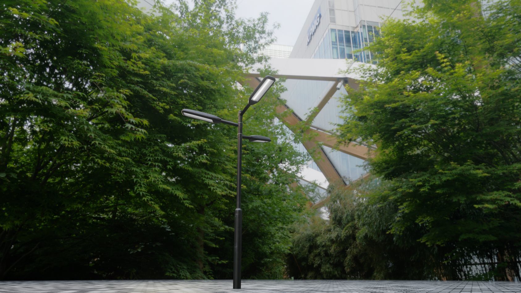 Street Light 11 version 5 3m with pole 3 Low-poly 3D model_38