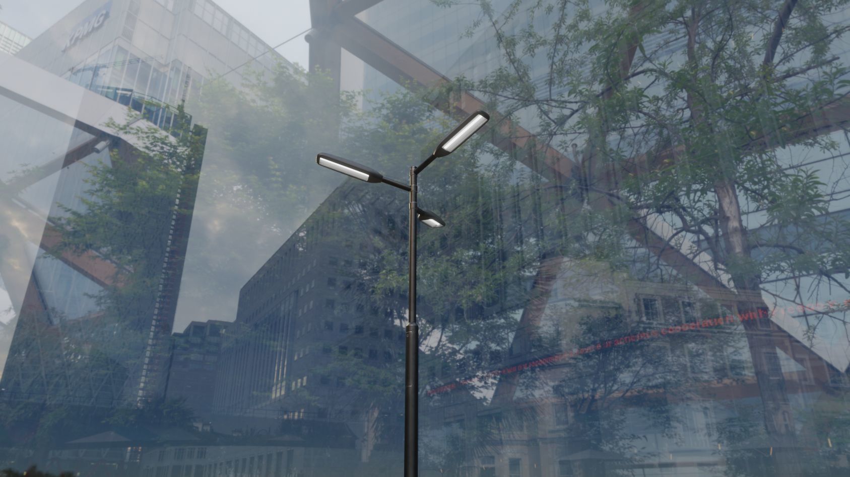 Street Light 11 version 5 3m with pole 3 Low-poly 3D model_4