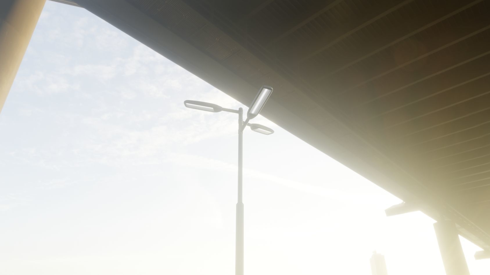 Street Light 11 version 5 3m with pole 3 Low-poly 3D model_47