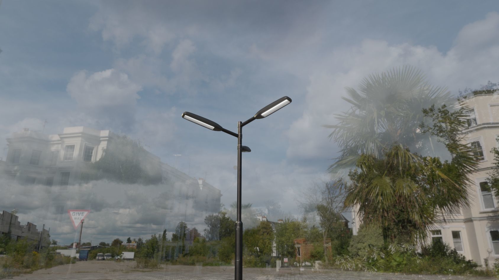 Street Light 11 version 5 3m with pole 3 Low-poly 3D model_36