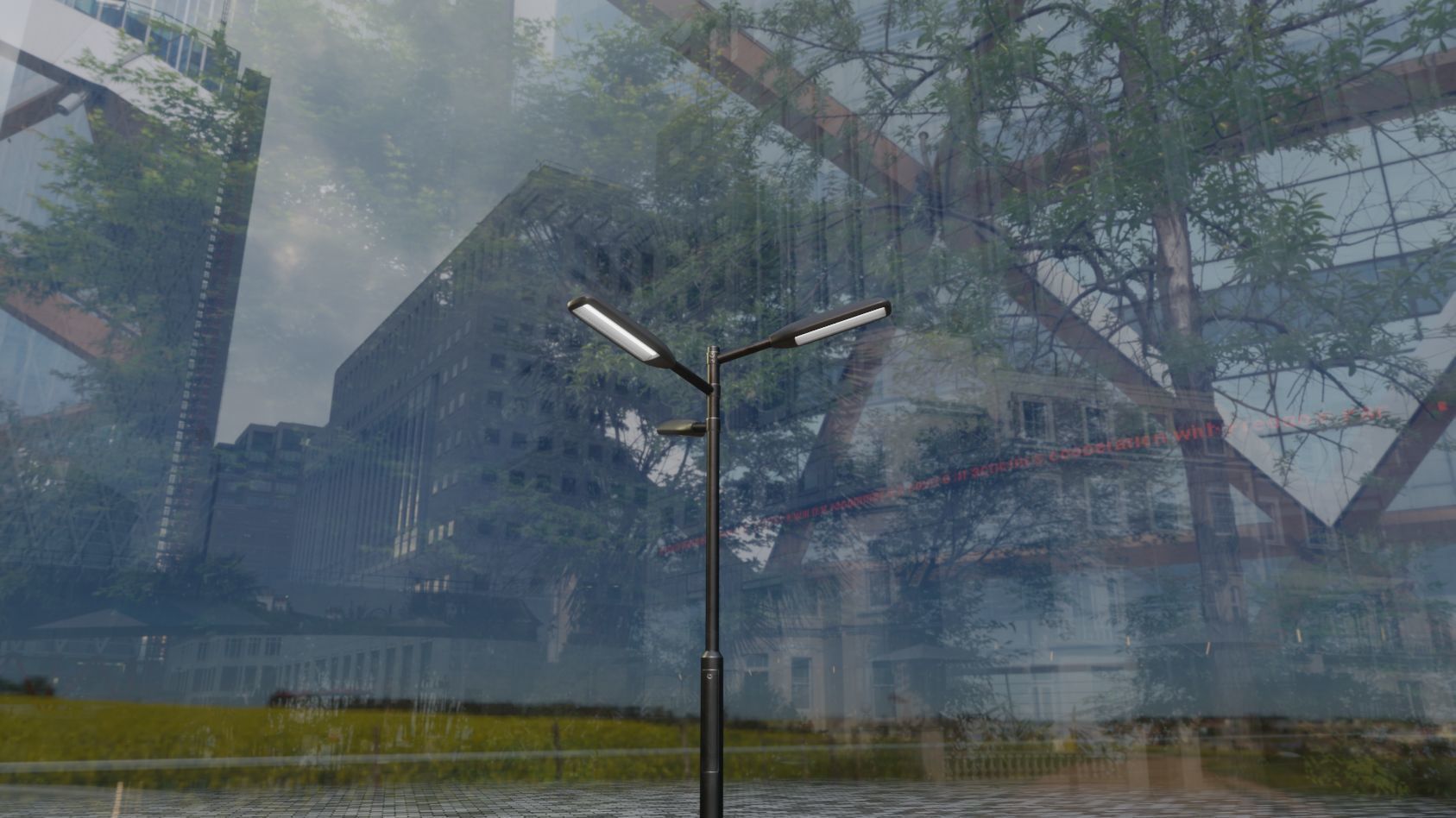 Street Light 11 version 5 3m with pole 3 Low-poly 3D model_34