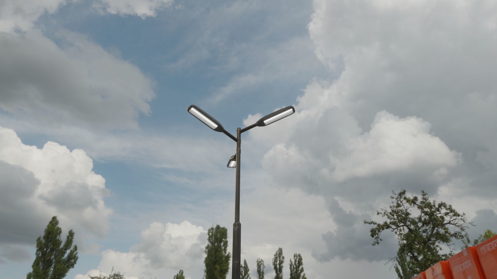 Street Light 11 version 5 3m with pole 3 Low-poly 3D model_1