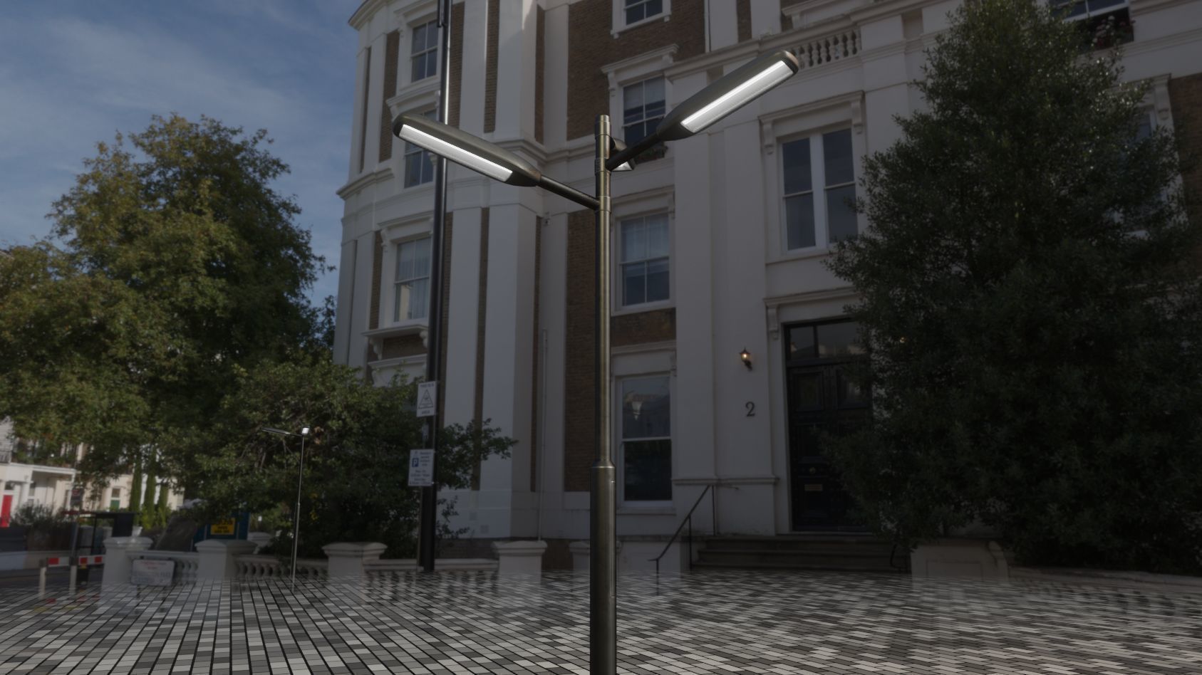 Street Light 11 version 5 3m with pole 3 Low-poly 3D model_57