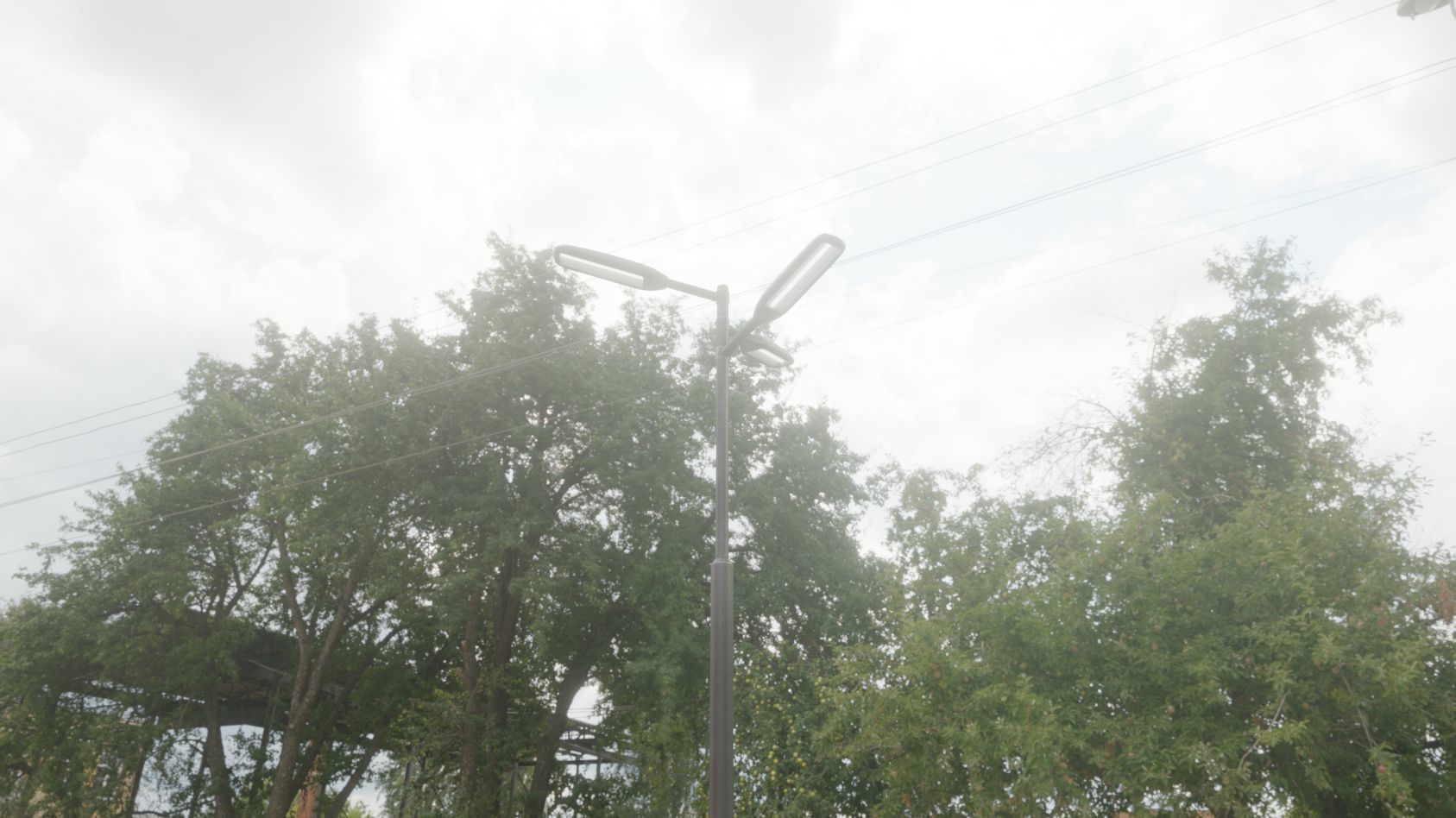 Street Light 11 version 5 3m with pole 3 Low-poly 3D model_46