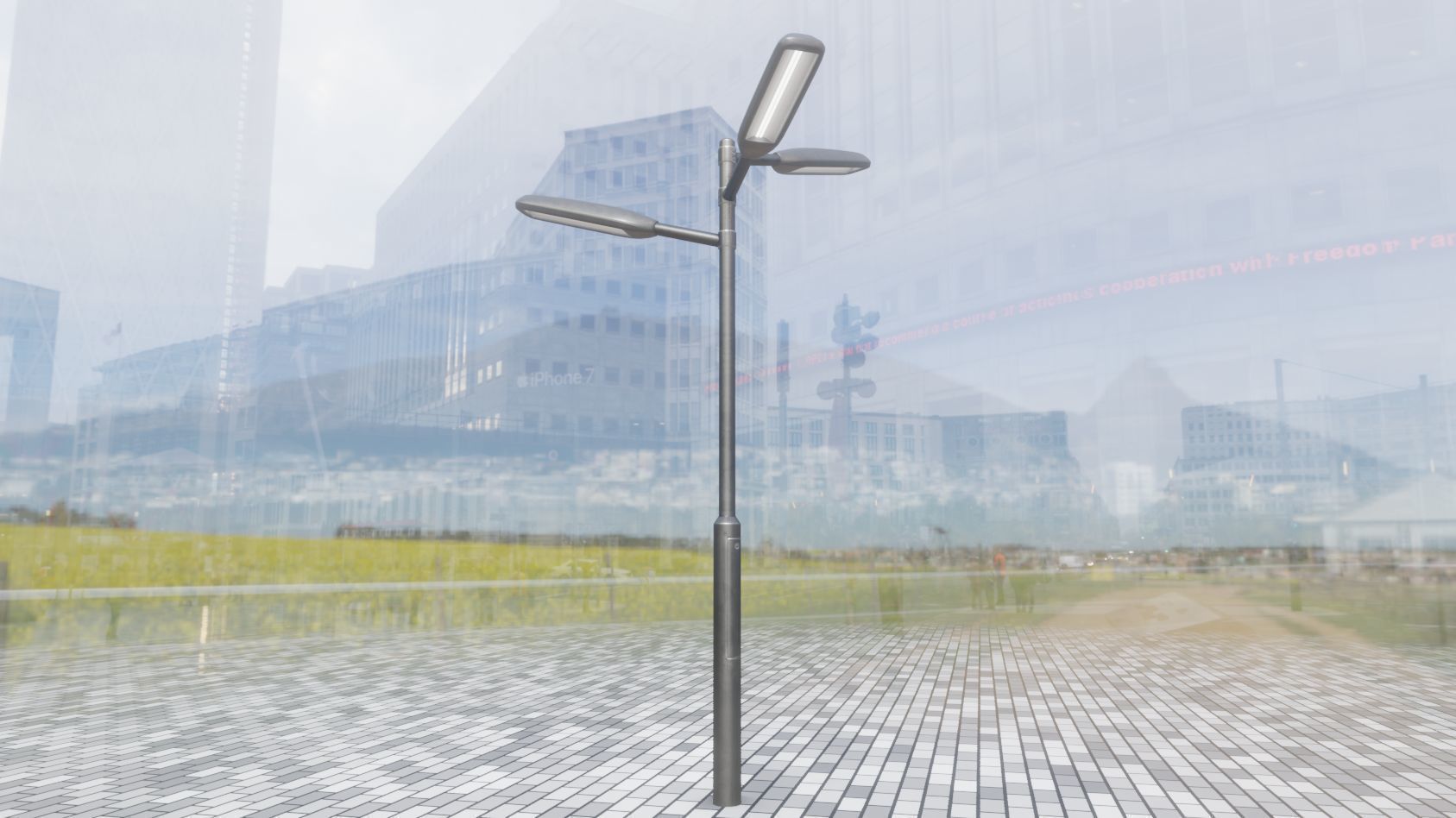 Street Light 11 version 5 3m with pole 3 Low-poly 3D model_94