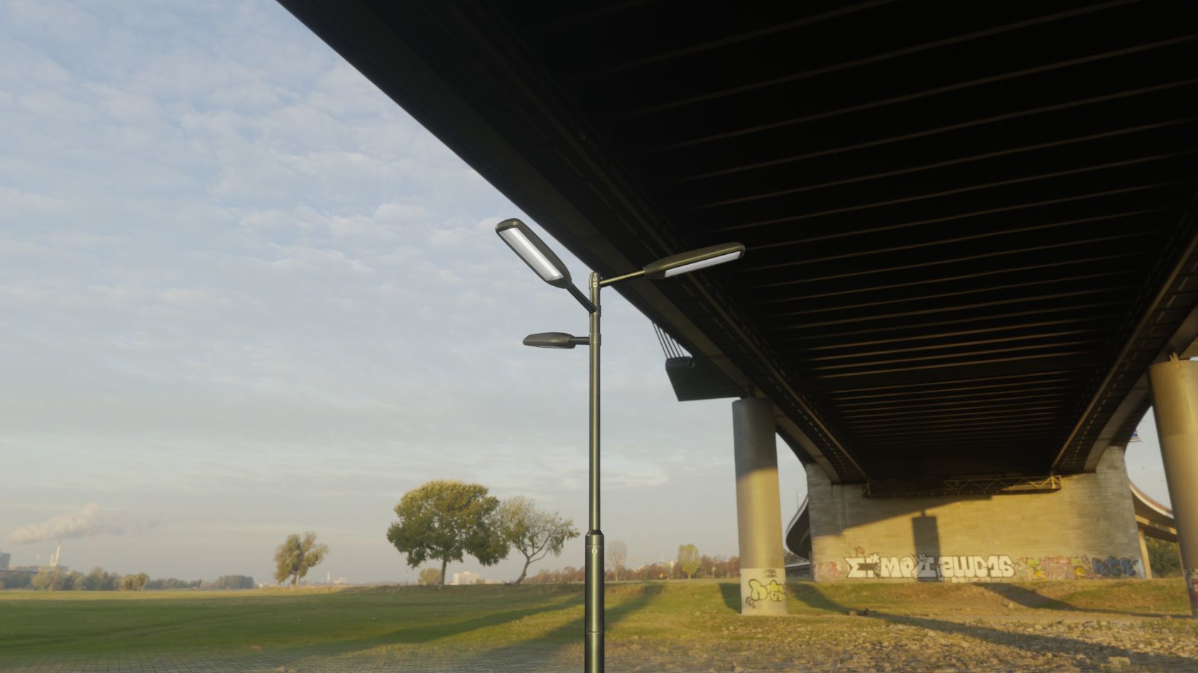 Street Light 11 version 5 3m with pole 3 Low-poly 3D model_33