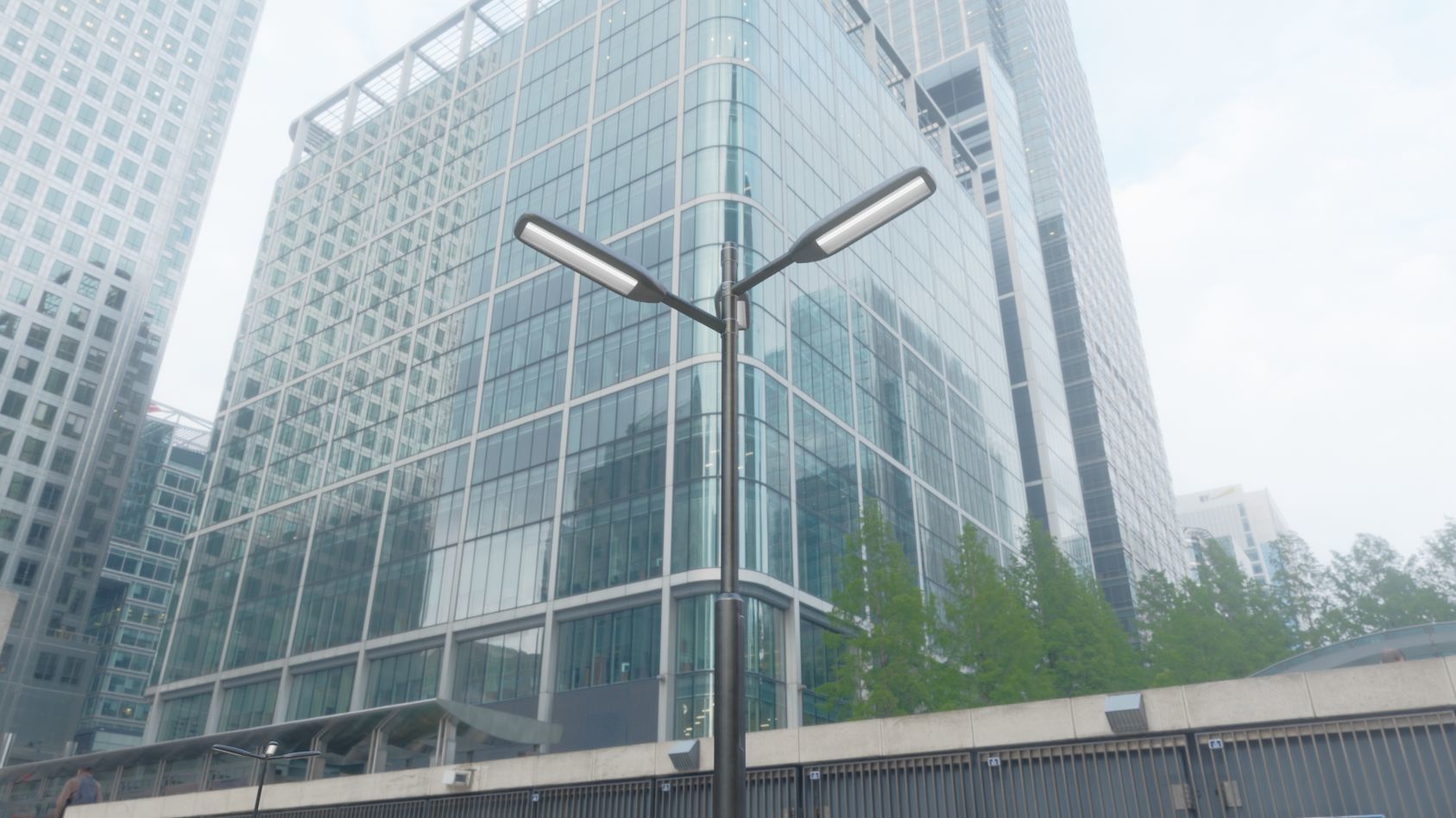 Street Light 11 version 5 3m with pole 3 Low-poly 3D model_24