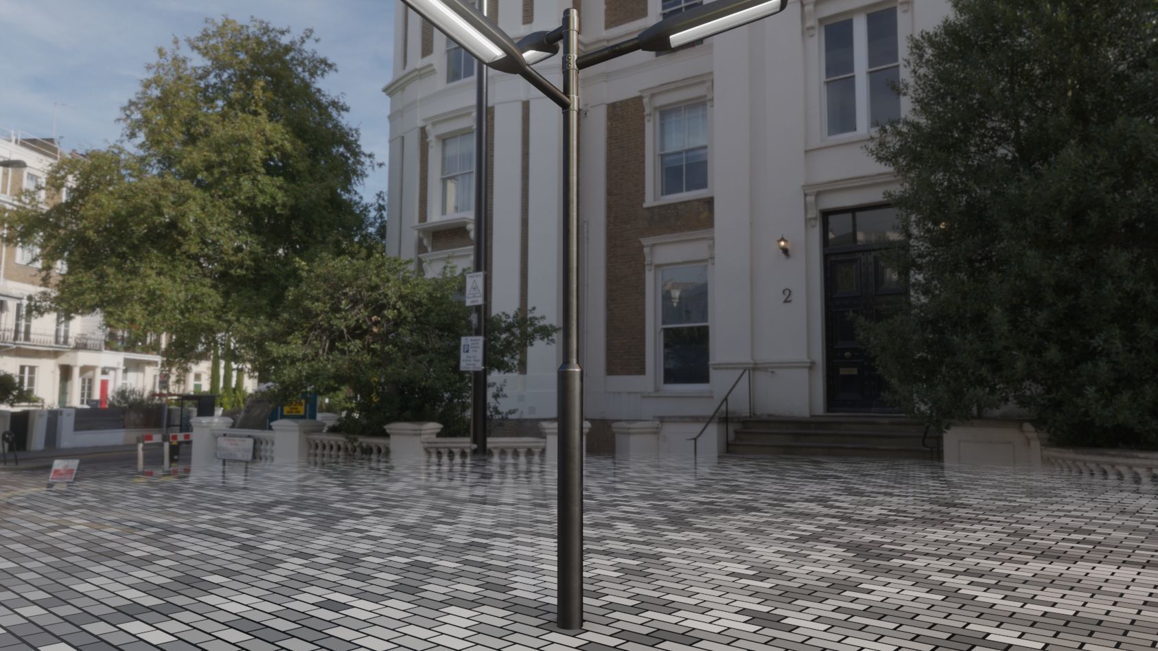 Street Light 11 version 5 3m with pole 3 Low-poly 3D model_87