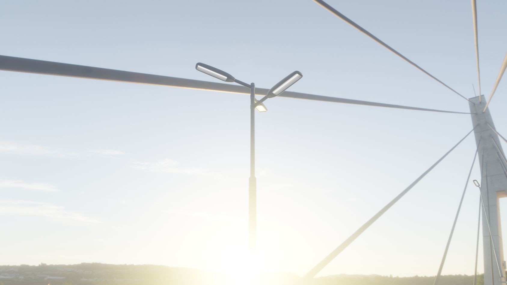 Street Light 11 version 5 3m with pole 3 Low-poly 3D model_45