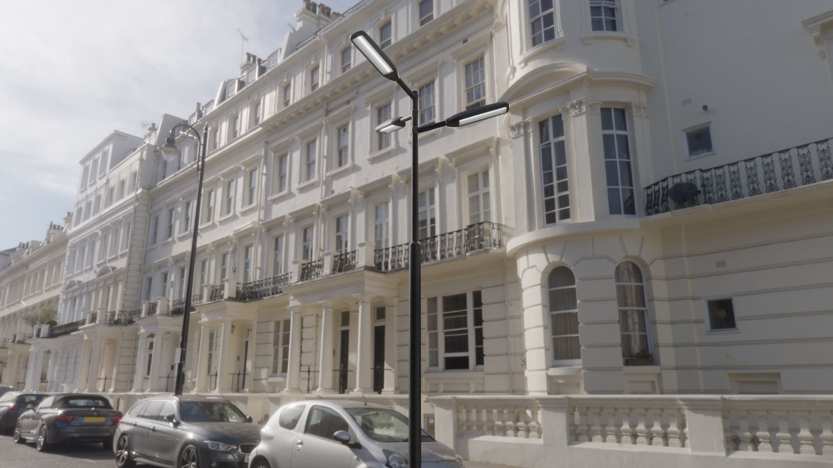 Street Light 11 version 5 3m with pole 3 Low-poly 3D model_42