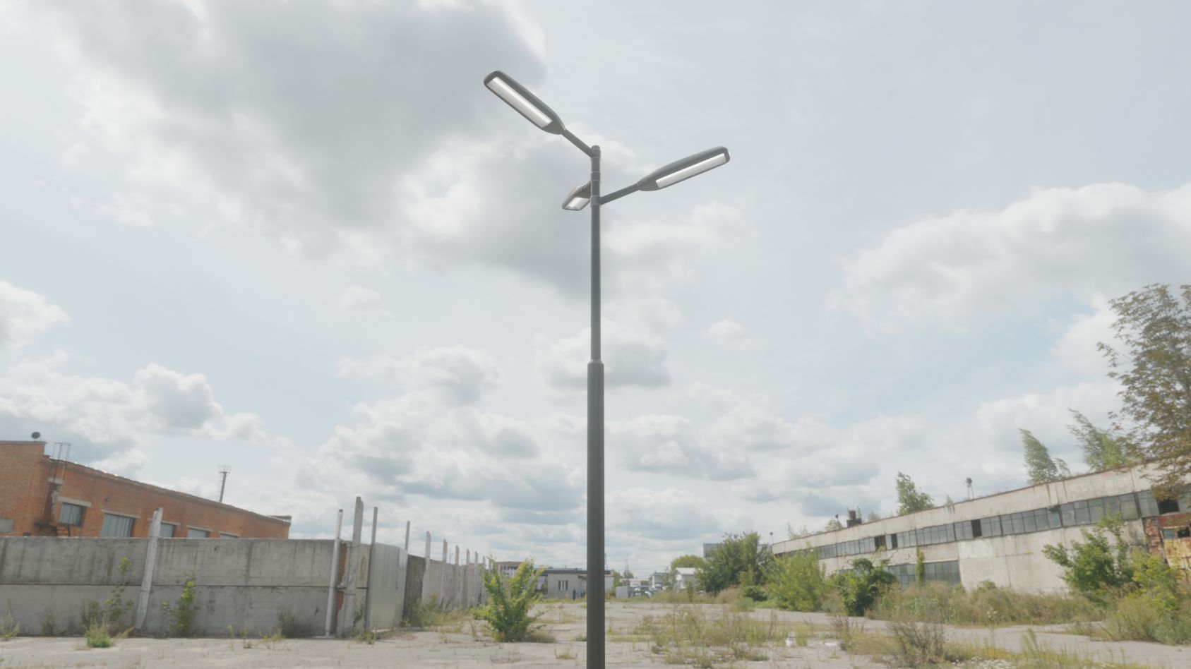 Street Light 11 version 5 3m with pole 3 Low-poly 3D model_43