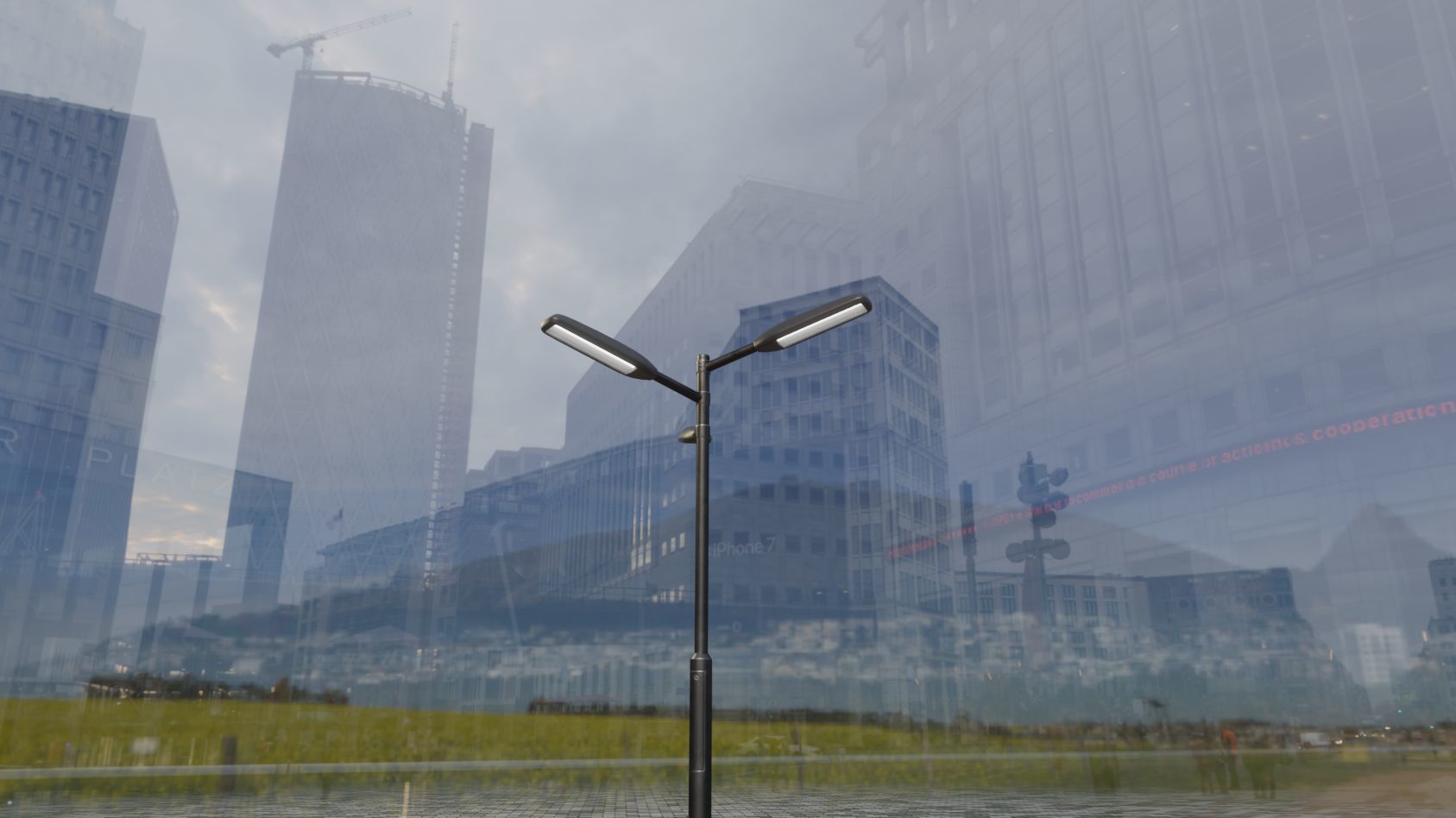 Street Light 11 version 5 3m with pole 3 Low-poly 3D model_35