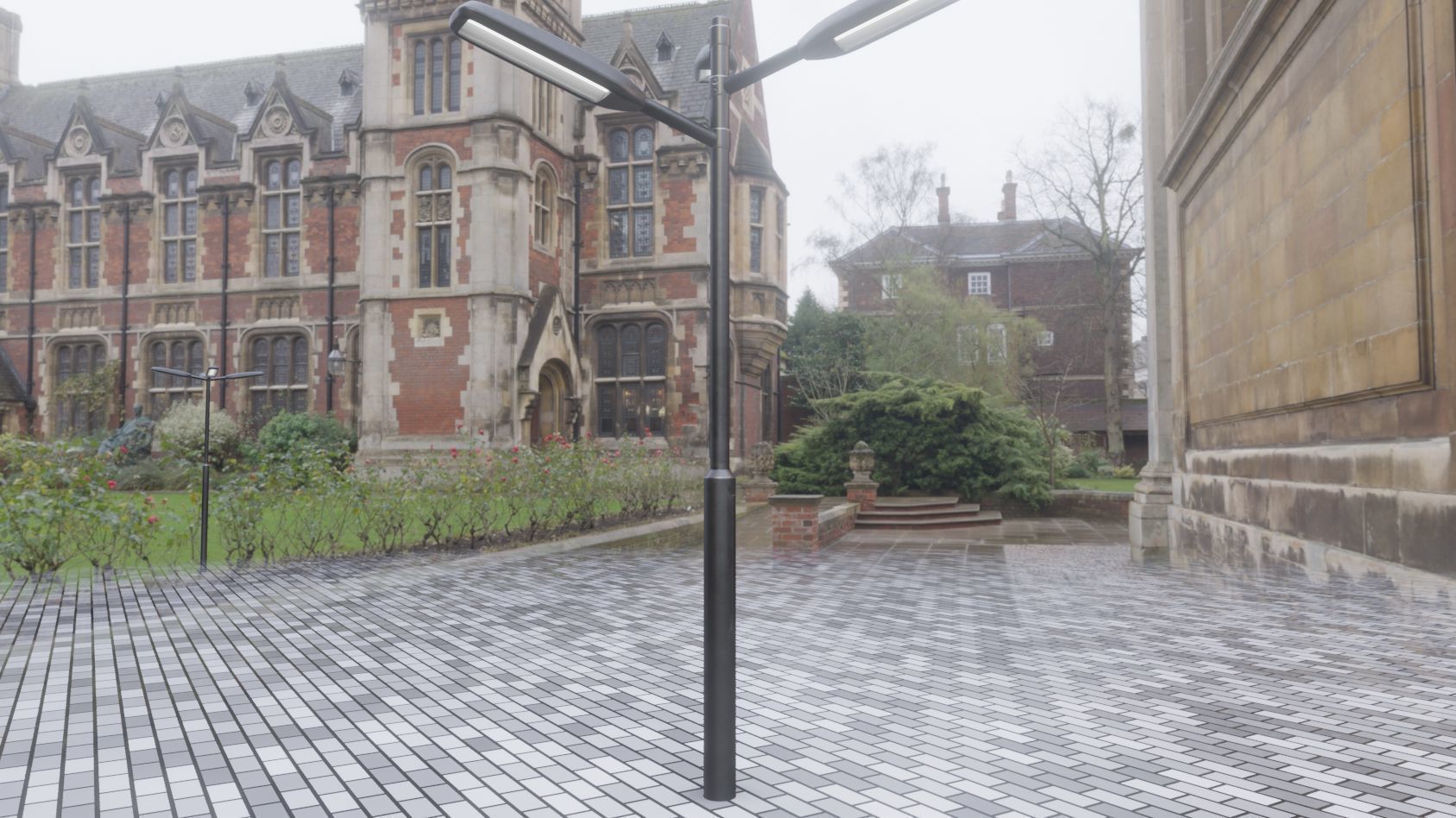 Street Light 11 version 5 3m with pole 3 Low-poly 3D model_89