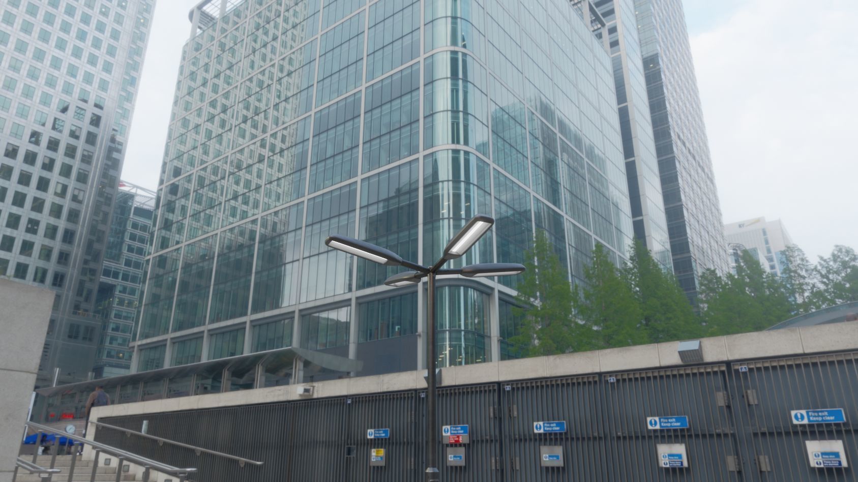 Street Light 11 version 4  3m with pole 3 Low-poly 3D model_33