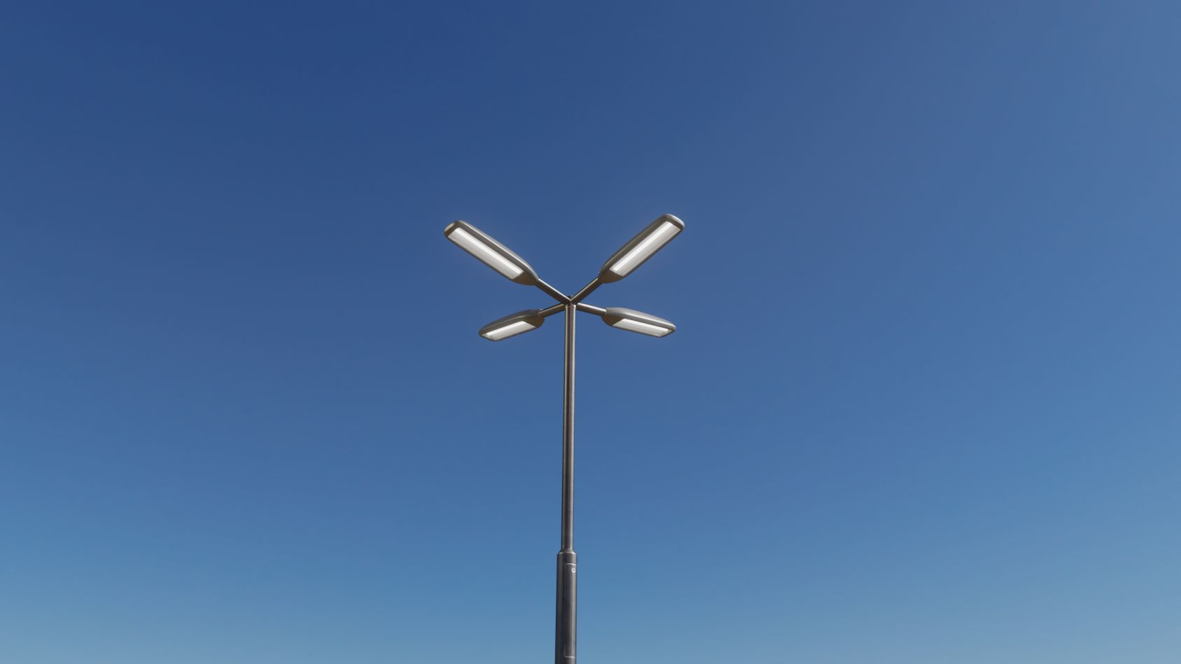 Street Light 11 version 4  3m with pole 3 Low-poly 3D model_65