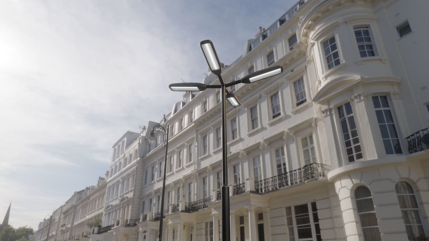 Street Light 11 version 4  3m with pole 3 Low-poly 3D model_52