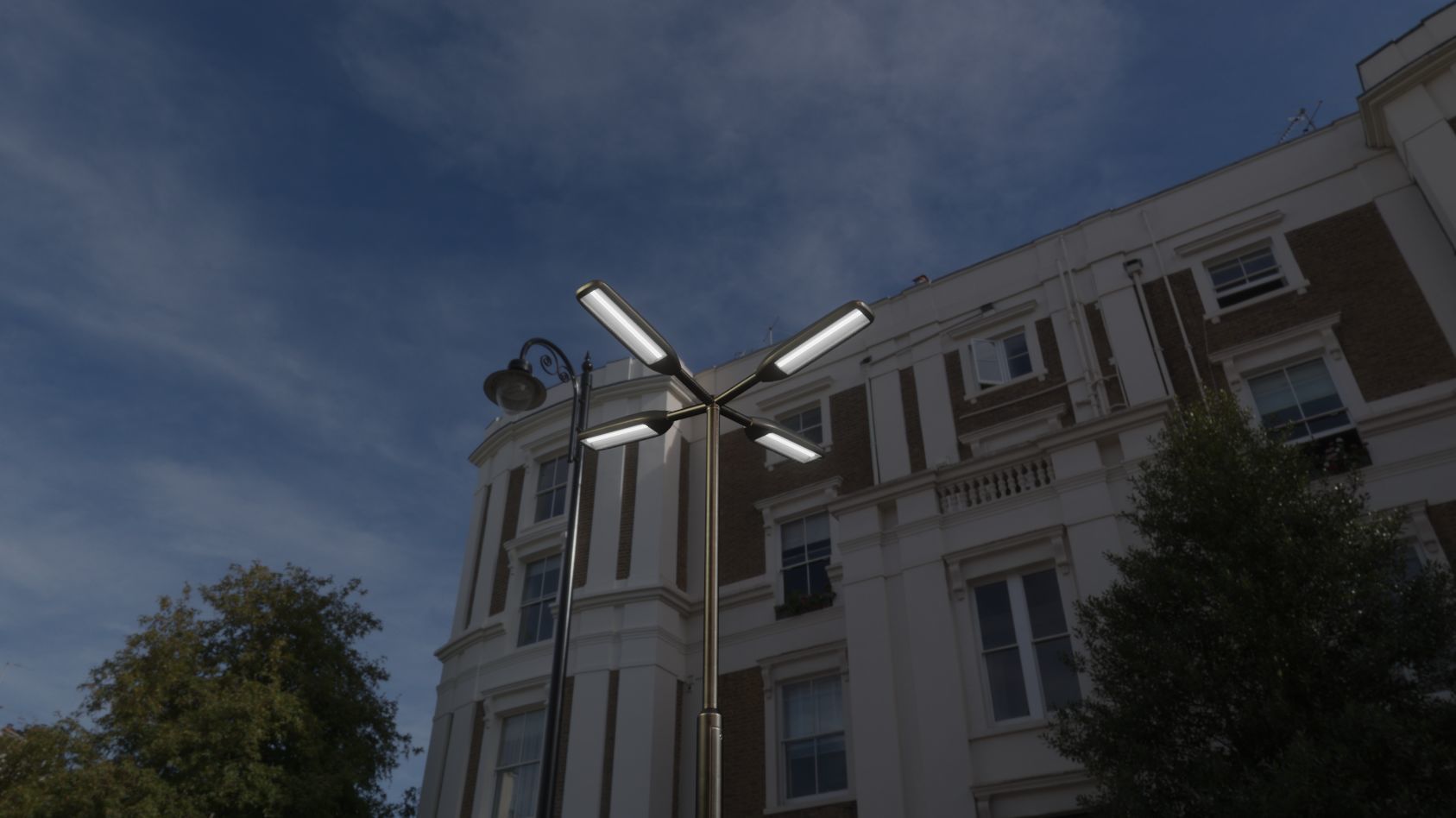 Street Light 11 version 4  3m with pole 3 Low-poly 3D model_97