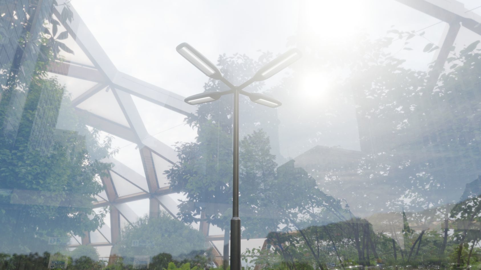 Street Light 11 version 4  3m with pole 3 Low-poly 3D model_88