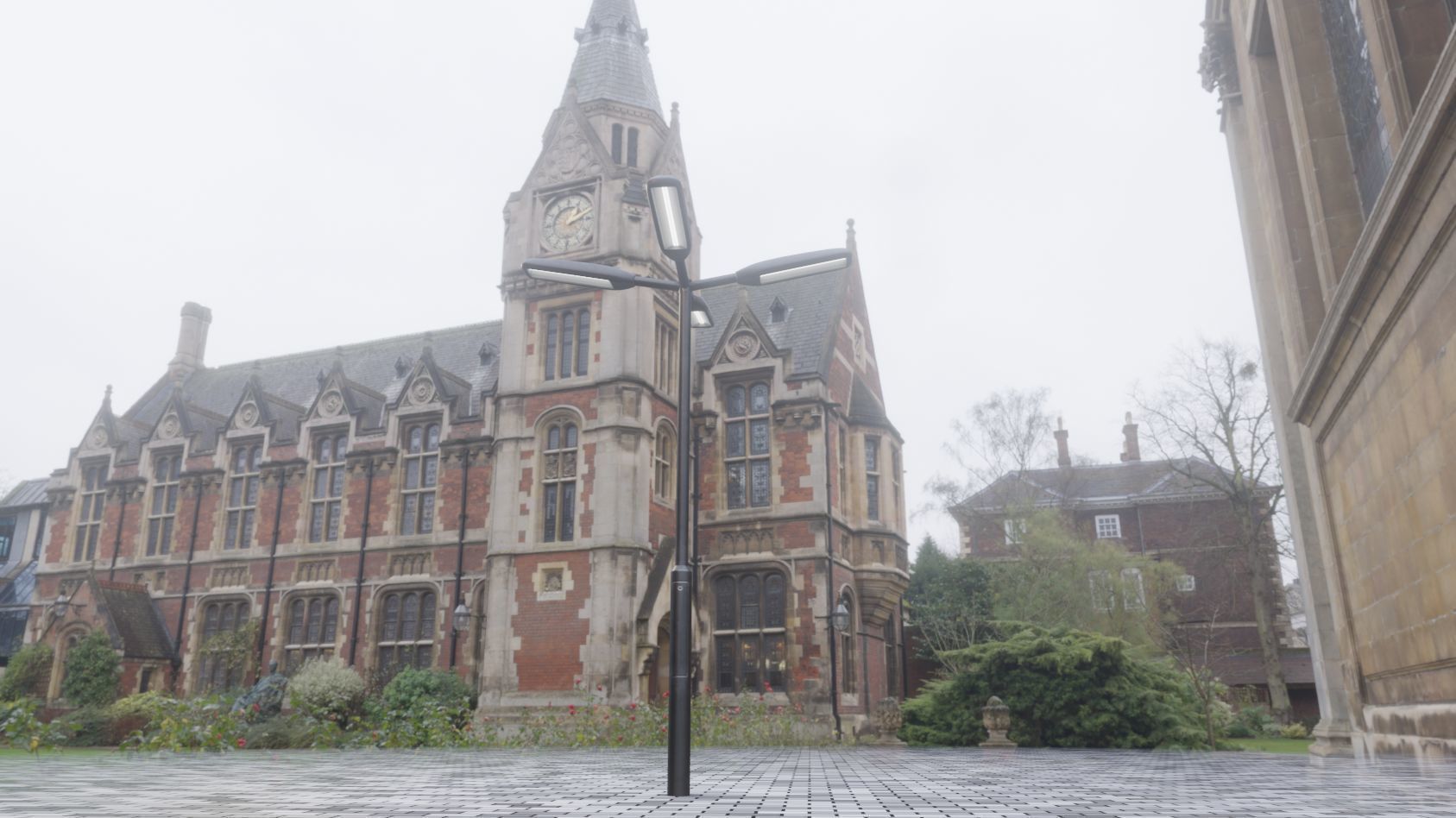 Street Light 11 version 4  3m with pole 3 Low-poly 3D model_69