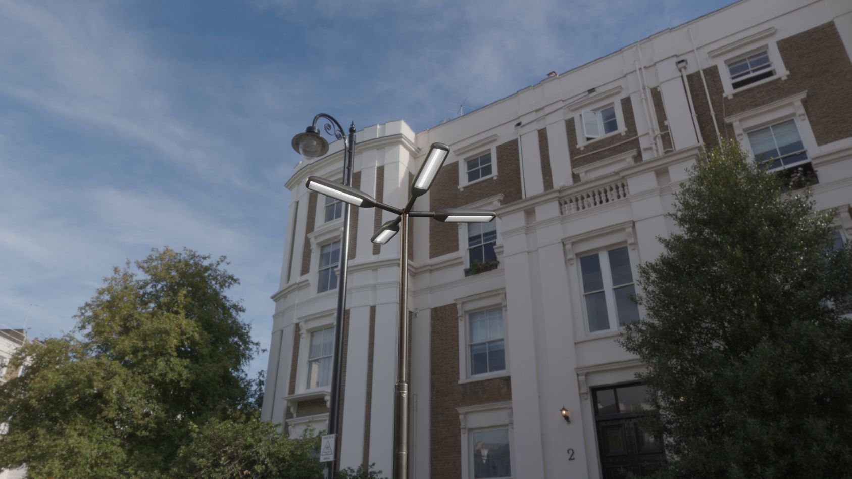 Street Light 11 version 4  3m with pole 3 Low-poly 3D model_67