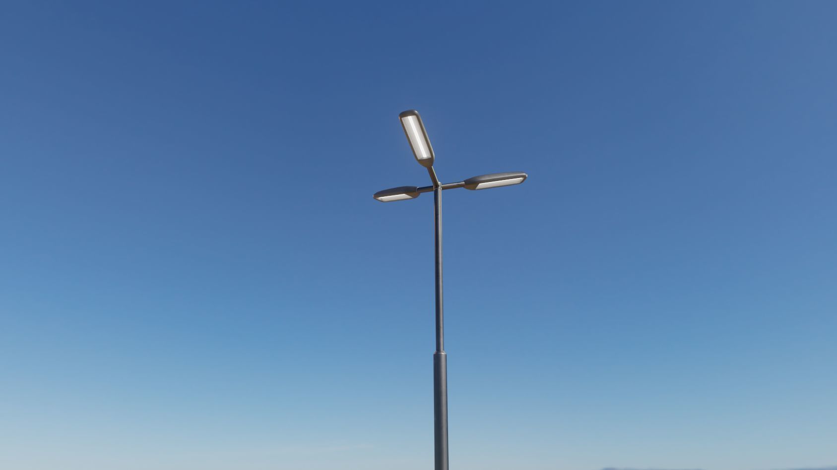 Street Light 11 version 3  3m with pole 3 Low-poly 3D model_45