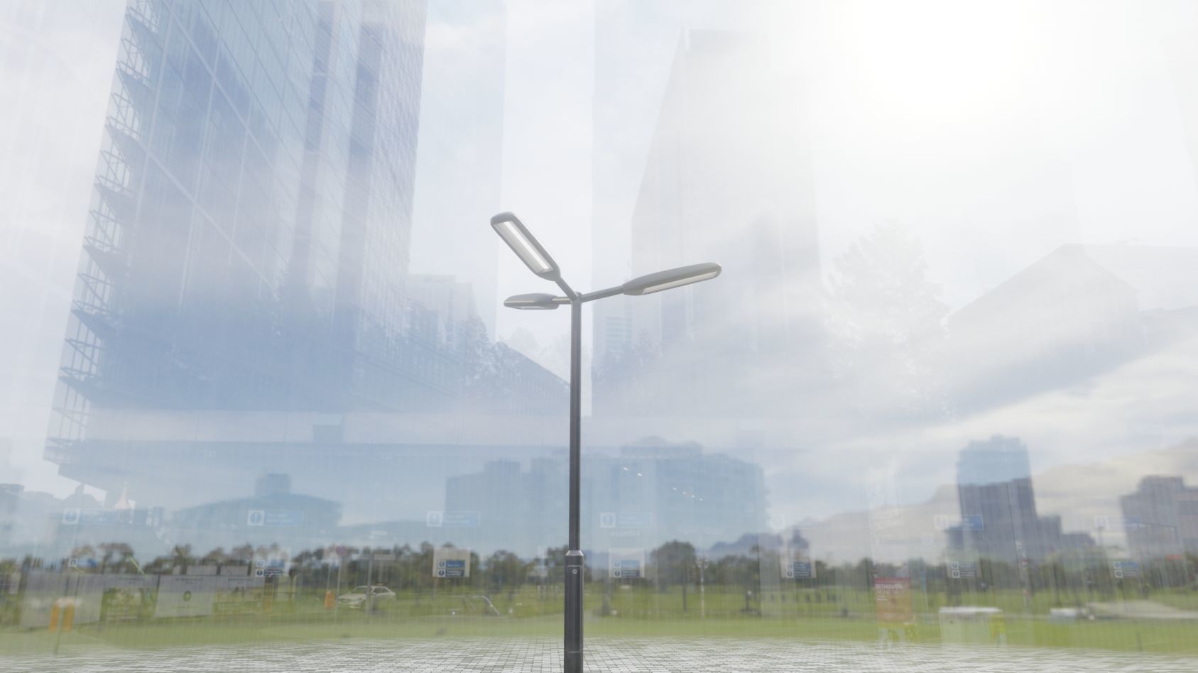 Street Light 11 version 3  3m with pole 3 Low-poly 3D model_69