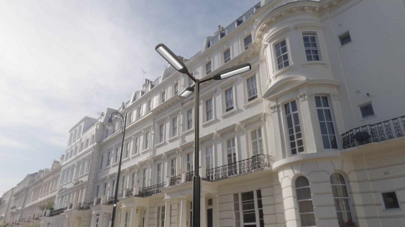 Street Light 11 version 3  3m with pole 3 Low-poly 3D model_92