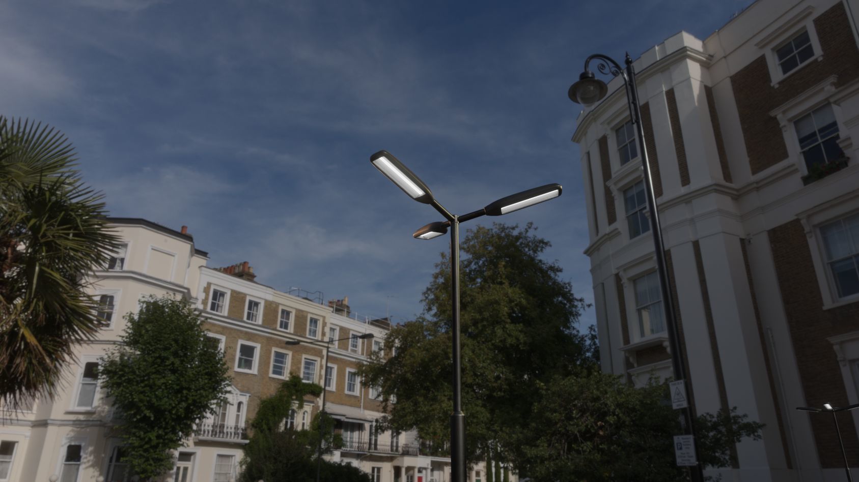 Street Light 11 version 3  3m with pole 3 Low-poly 3D model_47