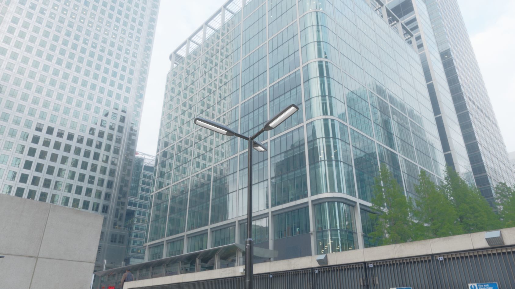 Street Light 11 version 3  3m with pole 3 Low-poly 3D model_73