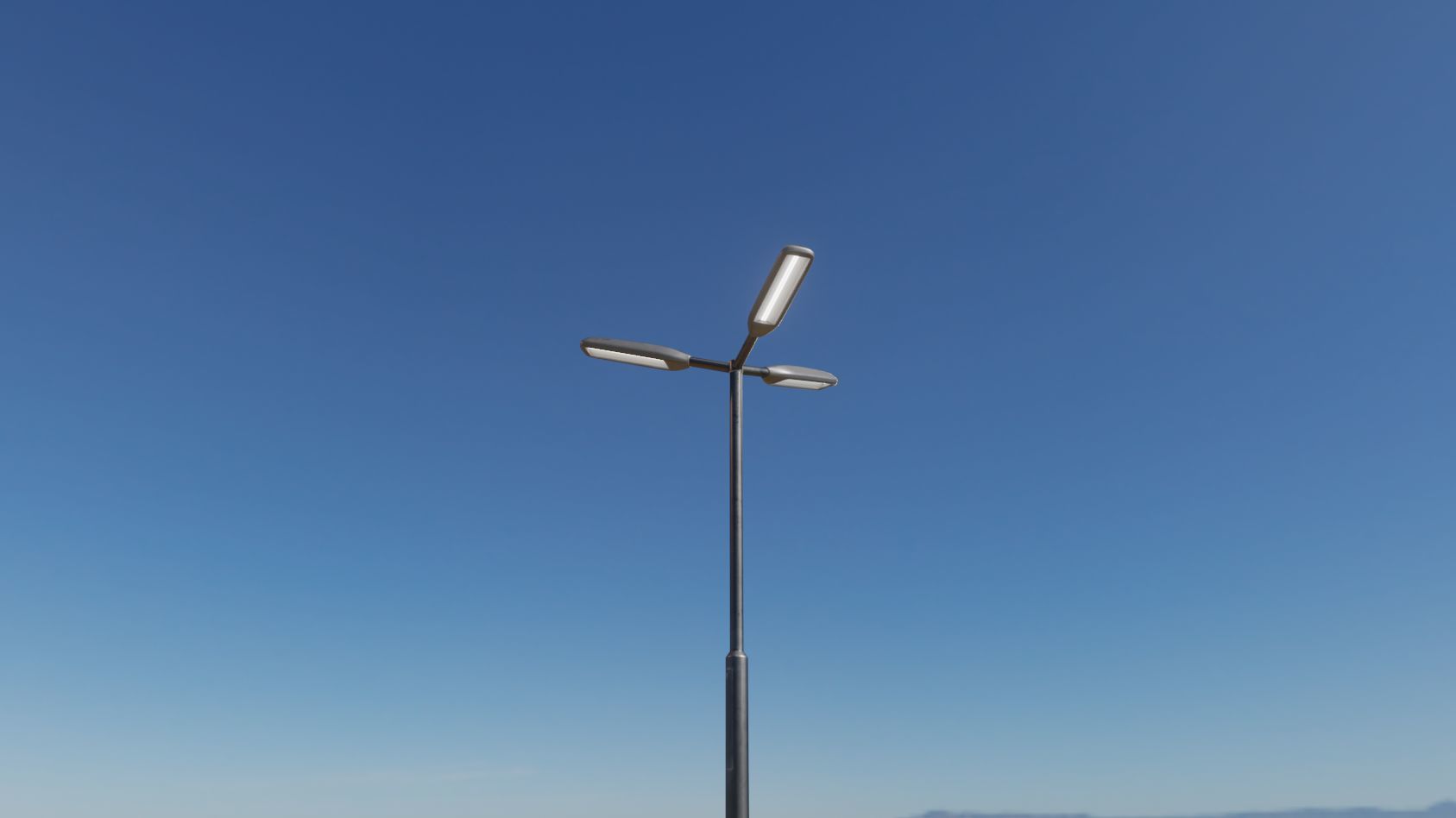 Street Light 11 version 3  3m with pole 3 Low-poly 3D model_75