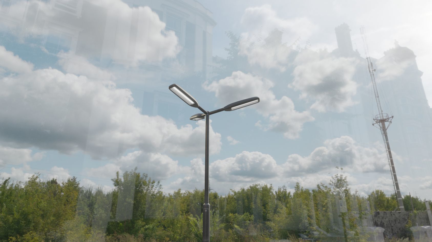 Street Light 11 version 3  3m with pole 3 Low-poly 3D model_70