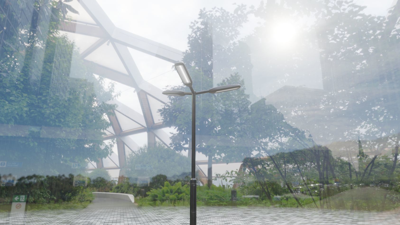 Street Light 11 version 3  3m with pole 3 Low-poly 3D model_68